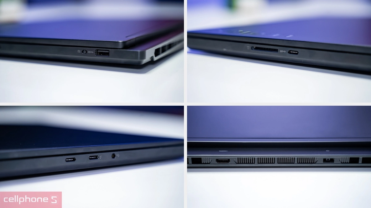 Lenovo Legion 7 bố trí hệ thống cổng kết nối khoa học, tiện dụng