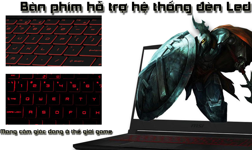 Công nghệ bàn phím Anti-Ghosting, touchpad rộng rãi