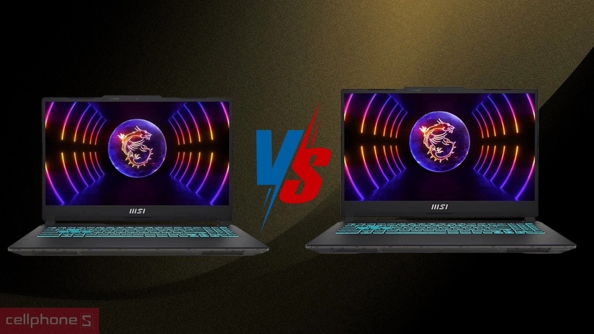 So sánh laptop MSI Cyborg 15 A13UC-2088VN và MSI Cyborg 15 A12UCX-618VN