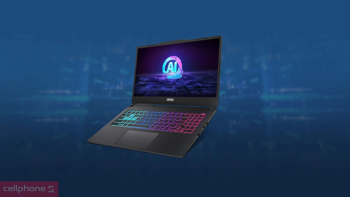 Thiết kế laptop MSI Cyborg 15 AI A1VEK 245VN