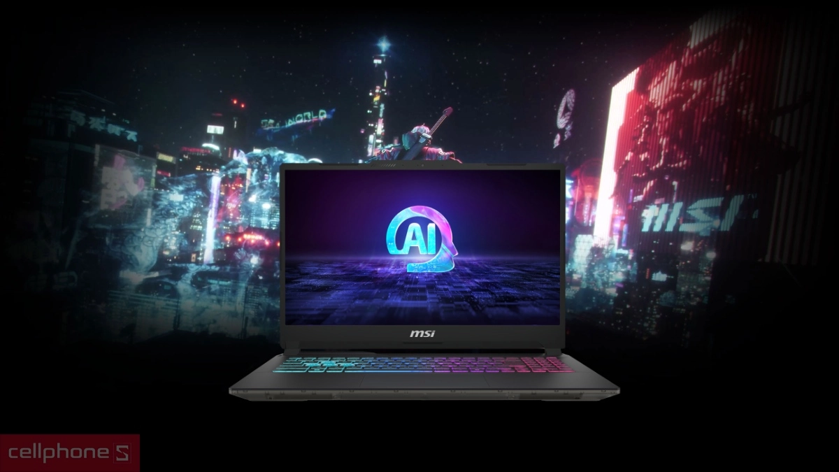 Màn hình, chất lượng hiển thị của laptop MSI Cyborg 15 AI A1VEK 245VN