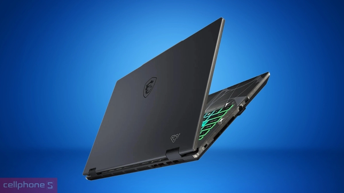 Laptop MSI Cyborg 15 B13WFKG-658VN sở hữu màu đen hiện đại