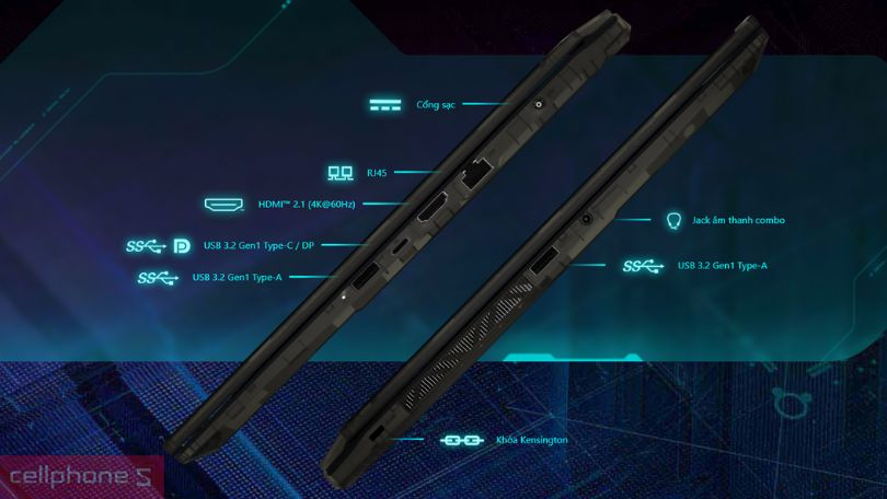 Trang bị đa dạng cổng kết nối tiện dụng