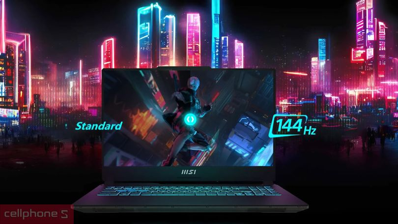 Màn hình có tần số quét cao, siêu nhanh, mượt mà