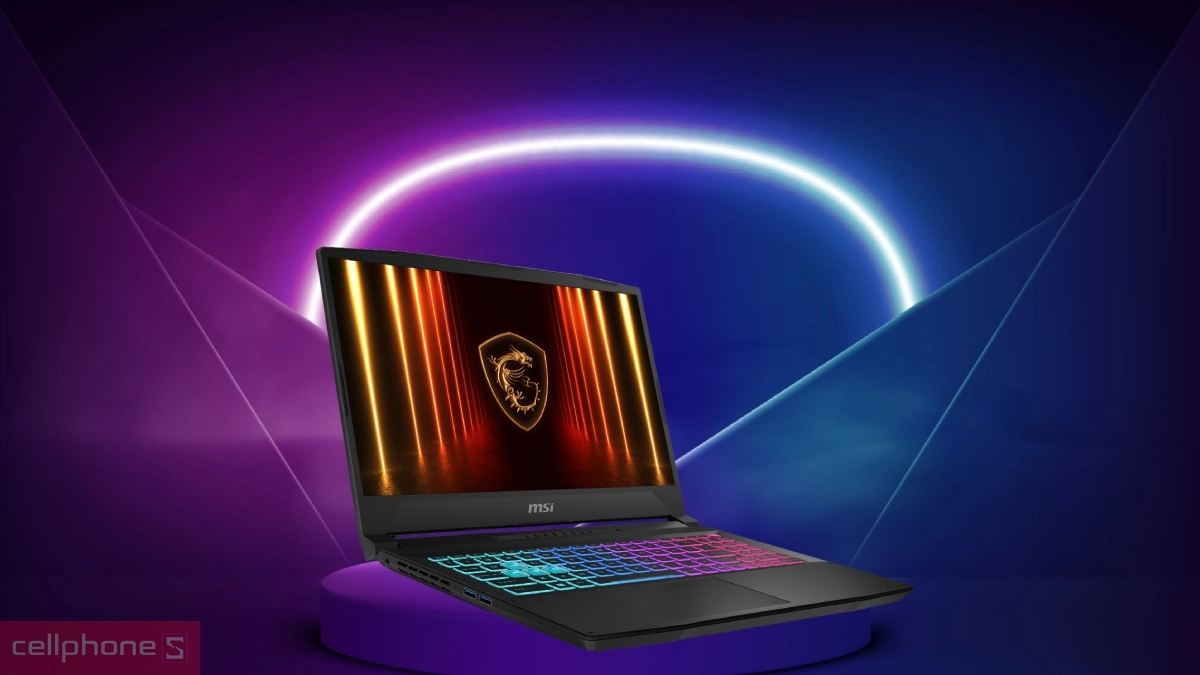 Pin, cổng kết nối của laptop MSI Katana 15 HX B14WGK-023VN