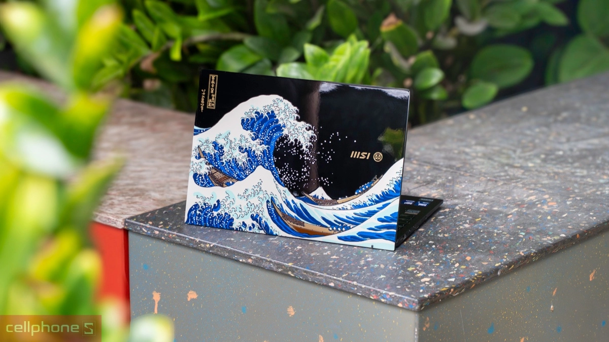Thiết kế laptop MSI Prestige 13 AI Ukiyoe Edition A2VMG-075VN