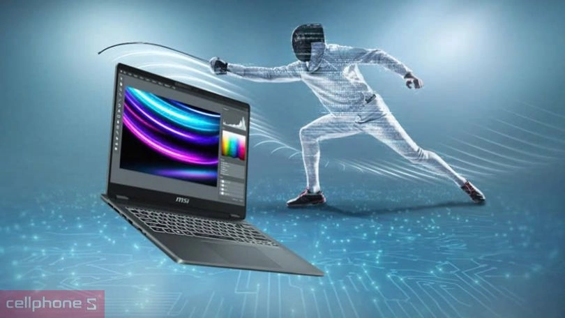 Thiết kế laptop MSI Prestige 14 AI Studio C1UDXG-058VN
