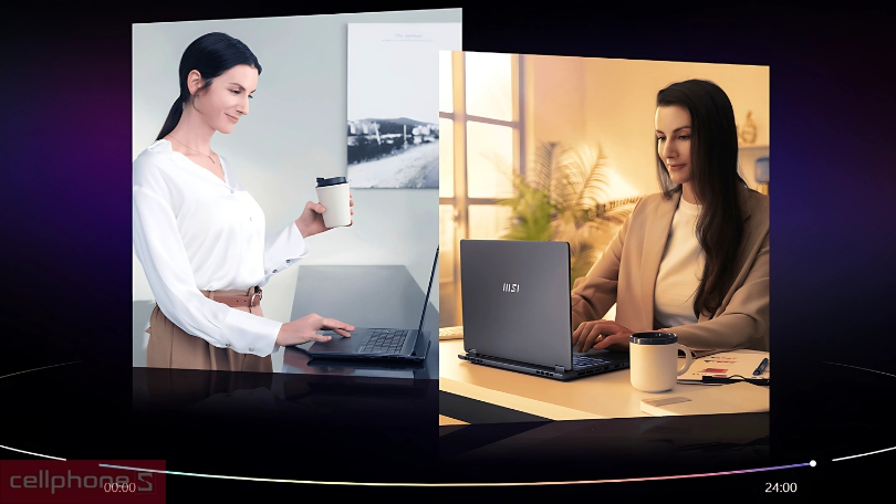 MSI Prestige 14 có dung lượng pin cao Dung lượng pin MSI Prestige 14