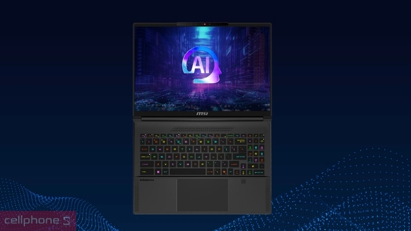 Màn hình, tần số quét của laptop MSI Stealth A16 AI+ A3XWHG-085VN Ryzen AI 9