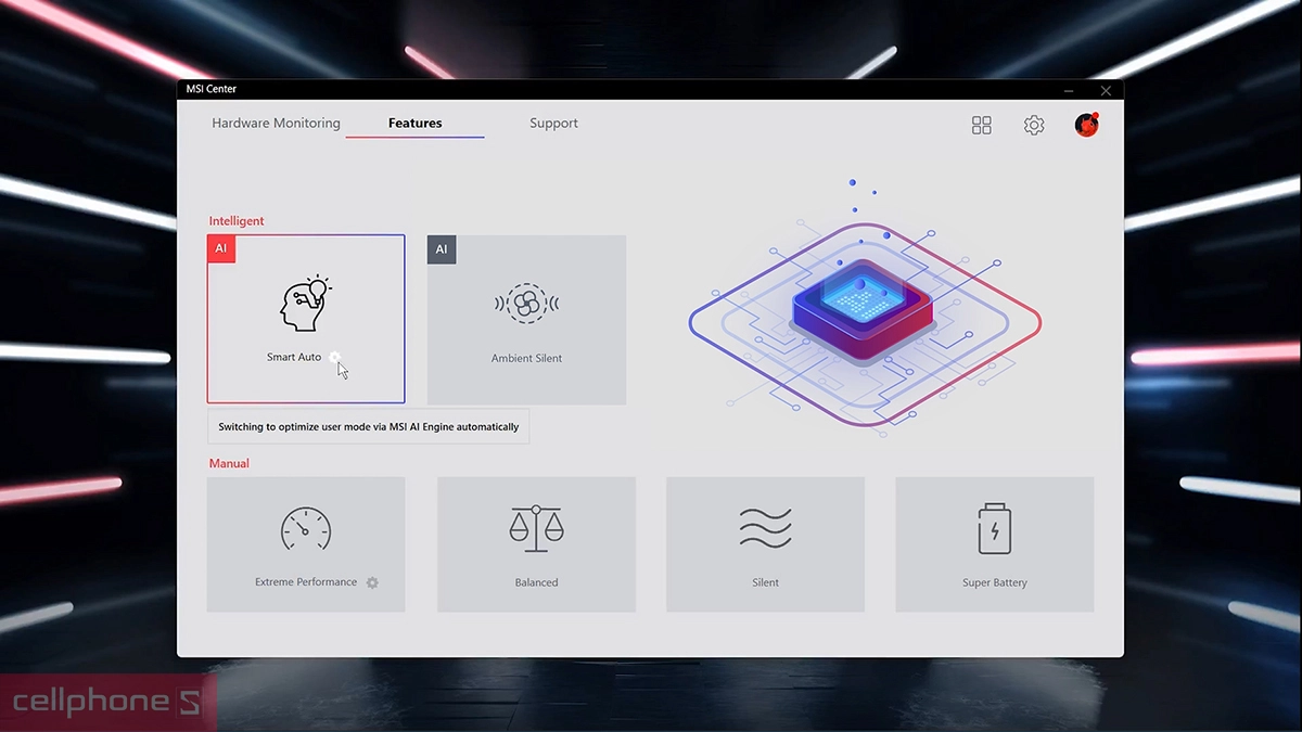 MSI Thin 15 vận hành trên nền tảng vi xử lý Intel hoặc AMD