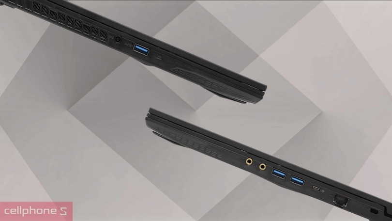Cổng kết nối của laptop Gaming MSI GF63 