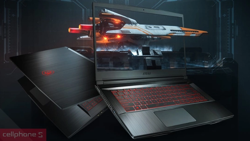 Thiết kế của laptop MSI GF Series Thiết kế MSI GF Series