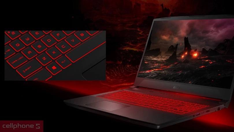 Bàn phím của laptop MSI GF Bàn phím laptop MSI GF Series