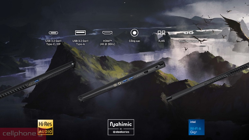 Hệ thống âm thanh của laptop MSI GF Series Hệ thống âm thanh MSI GF Series