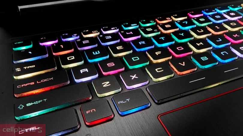 Bàn phím laptop MSI Gaming ấn tượng