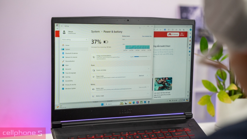 Laptop MSI Gaming GF63 12VE-460VN