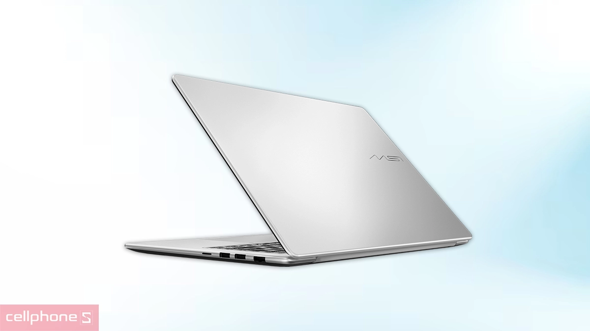 Thiết kế màu Urban Silver sang trọng của Laptop MSI Modern 14S G3MG-003VN