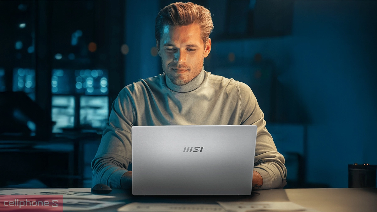 Bộ nhớ RAM, ổ cứng của laptop MSI Modern 15 F13MG-667VN