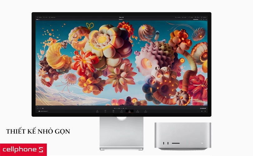 Thiết kế nhỏ gọn, hỗ trợ kết nối màn hình mới cho thiết lập studio tối ưu