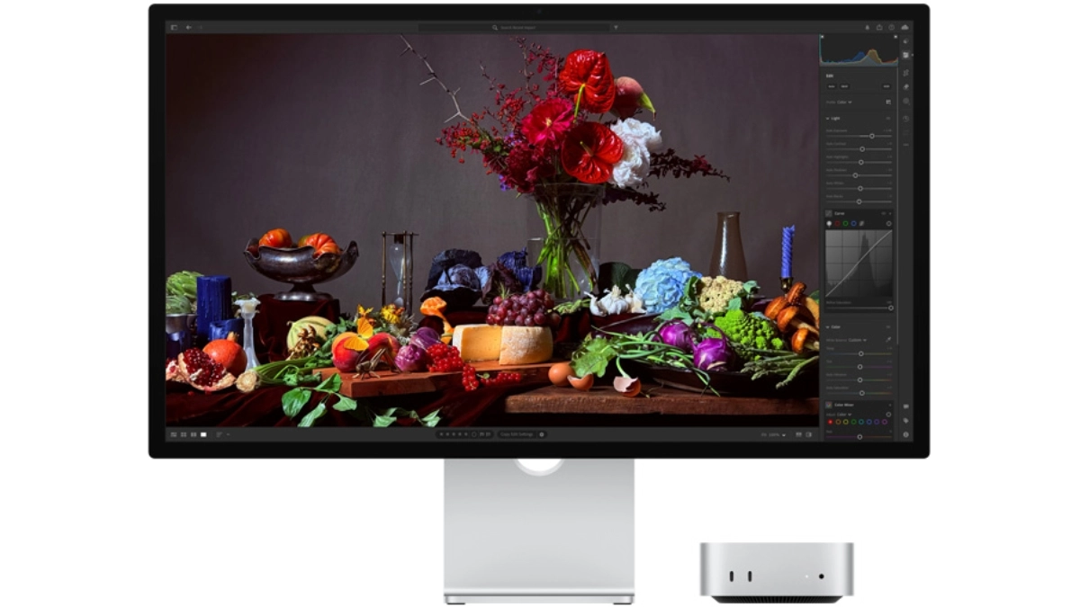 Dải màu Apple Studio Display 27 5K chân đế điều chỉnh 2026