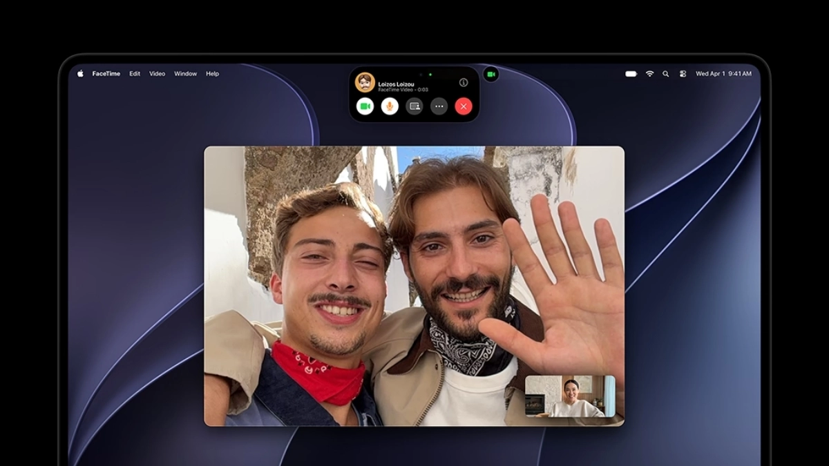 Camera 12MP Center Stage trên MacBook Pro PROLED XDR giữ khung hình ổn định khi gọi video