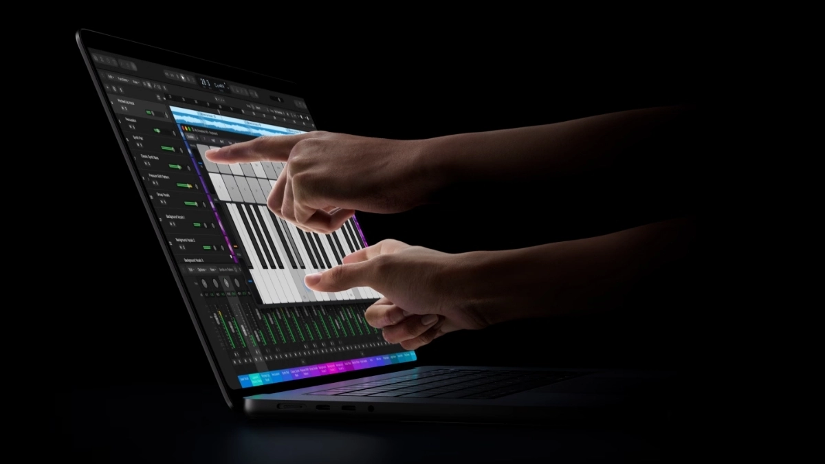 Cảm ứng Touch trên MacBook Pro PROLED XDR hỗ trợ thao tác 3D và ứng dụng sáng tạo