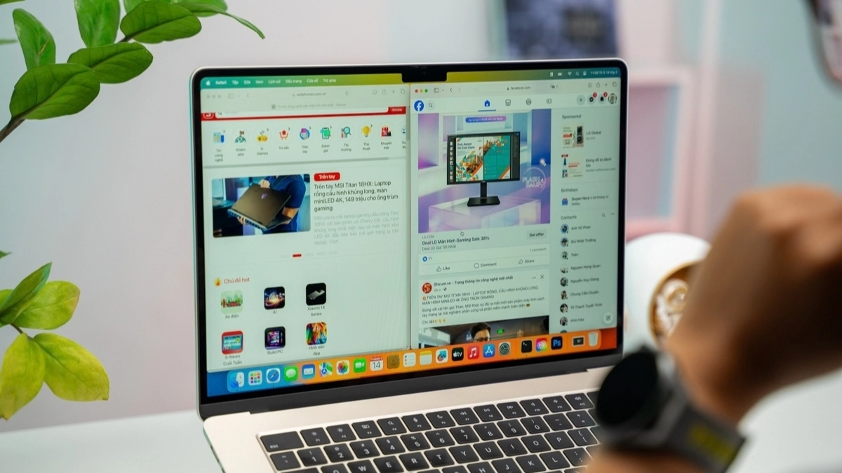 Macbook mang lại chất lượng hiển thị và ghi hình rõ ràng
