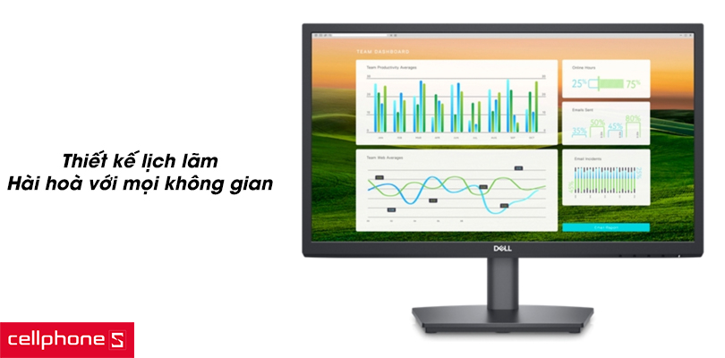 Đánh giá thiết kế màn hình Dell E2222HS 22 inch