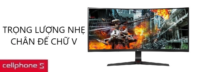 Thiết kế đậm chất gaming, chân chữ V chắc chắn