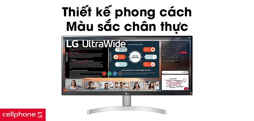 Thiết kế phong cách, màn hình IPS màu sắc chân thực