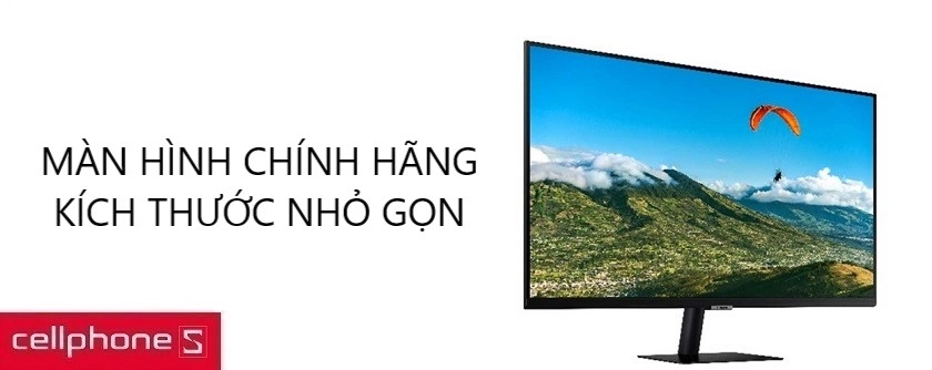 Màn hình chính hãng Samsung, kích thước nhỏ gọn