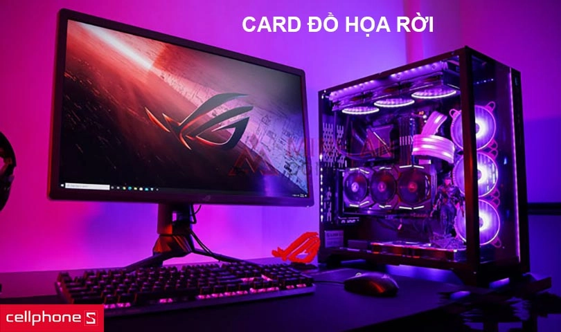 Máy tính thiết kế đồ họa PC đồ họa cần card đồ họa rời