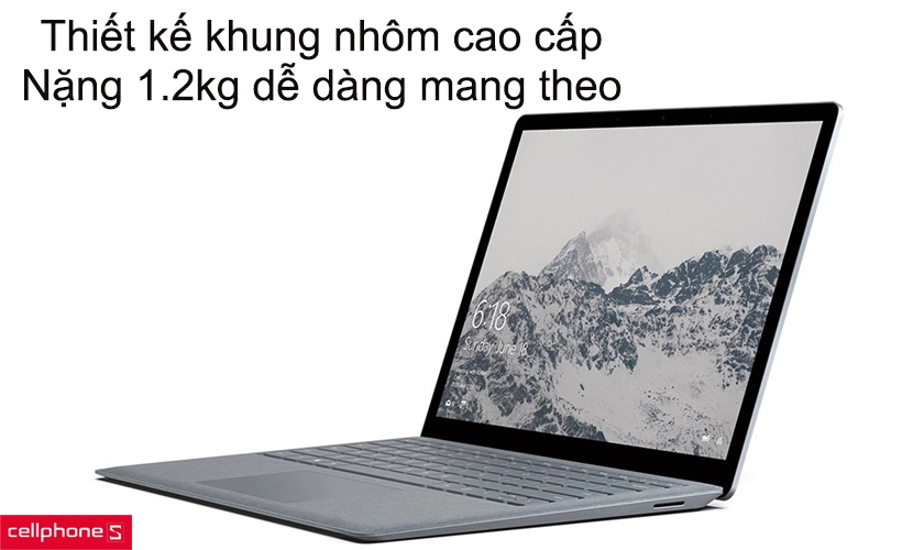 Thiết kế khung nhôm cao cấp, nặng 1.2kg dễ dàng mang theo