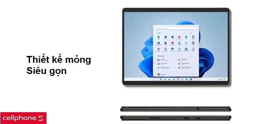Thiết kế mỏng và siêu gọn
