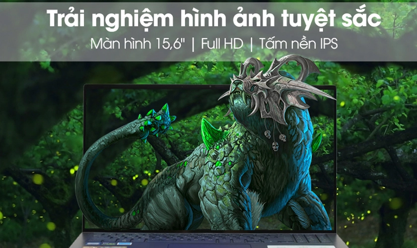 Màn hình 15.6 inch FullHD chuẩn NanoEdge không viền, chống loá mắt
