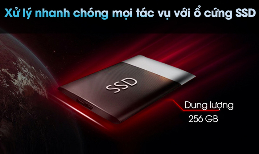 Ổ cứng SSD 256 GB đủ dùng