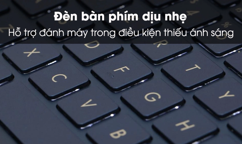 Bàn phím full size có đèn nền, Touchpad mượt mà, thao tác đa điểm