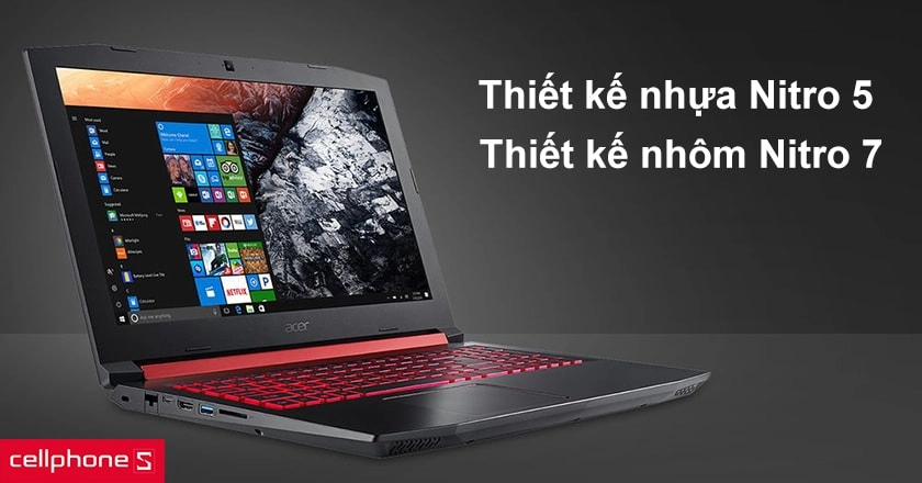 Các dòng laptop gaming của Acer