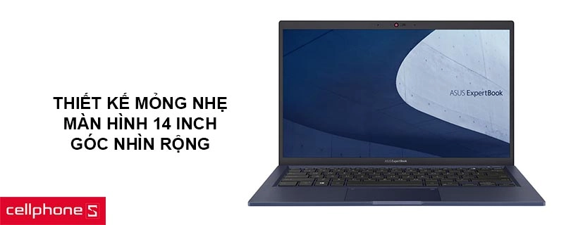 Thiết kế mỏng nhẹ, màn hình 14 inch góc nhìn rộng