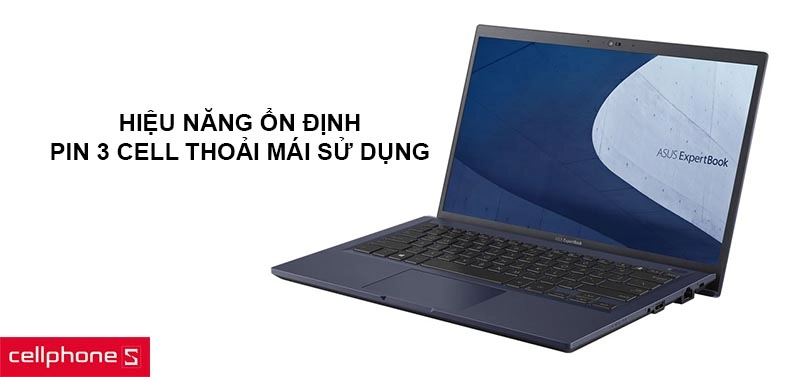 Hiệu năng ổn định, pin 3 cell thoải mái sử dụng