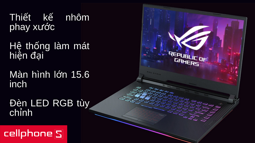 Thiết kế bản lề ẩn, vỏ nhôm phay xước cùng màn hình lớn 15.6 inch