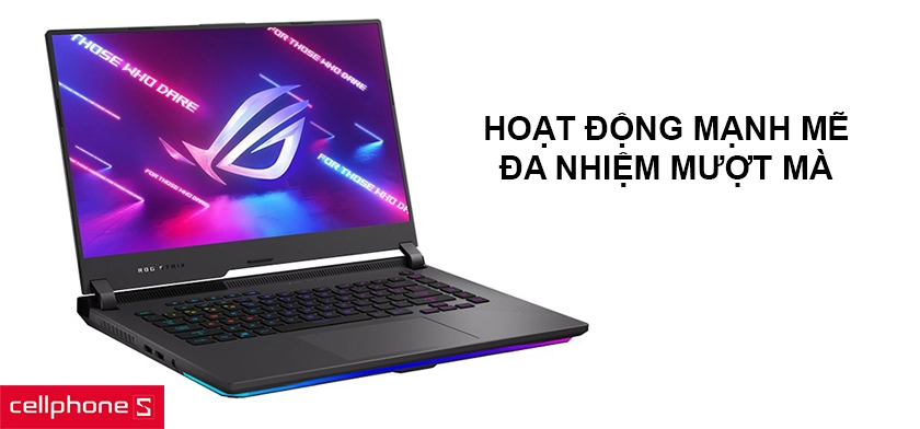 Hoạt động mạnh mẽ với chip Ryzen 9, RAM 16GB đa nhiệm mượt mà