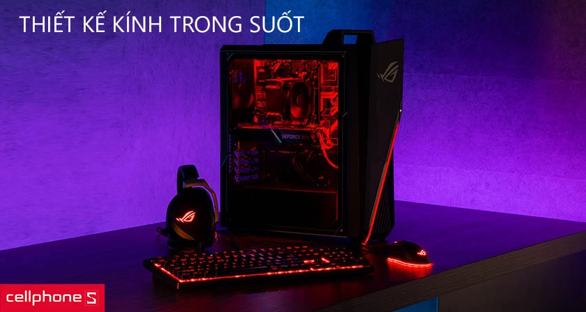 Thiết kế kính trong suốt, tản nhiệt tốt
