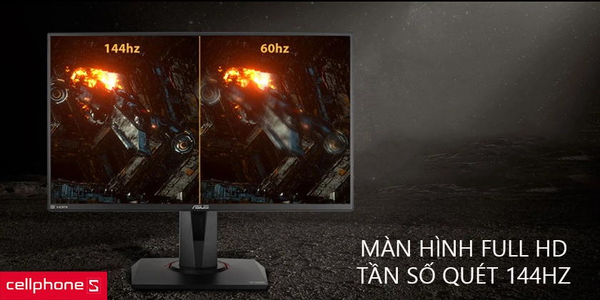 Độ phân giải FullHD, tần số quét 144 Hz