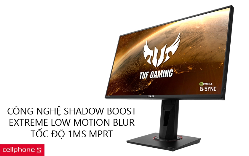 công nghệ Shadow Boost trên ASUS TUF Gaming 25 VG259Q