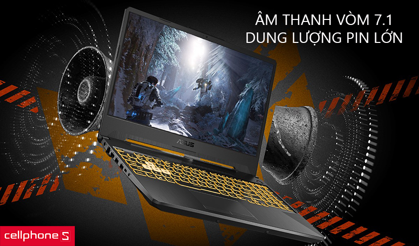 Âm thanh vòm 7.1 cùng dung lượng pin lớn