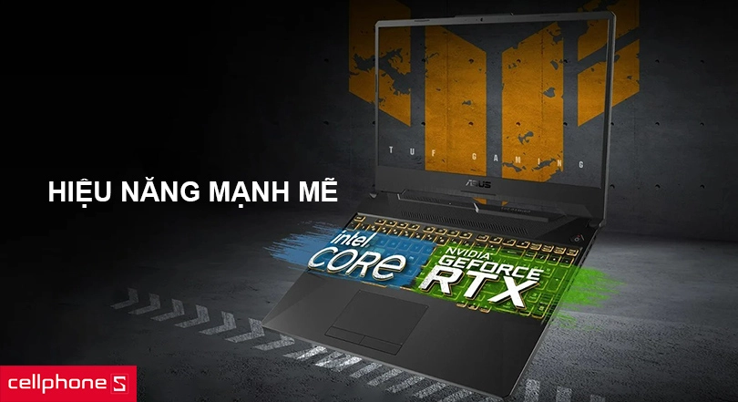Hiệu năng mạnh mẽ với chip i7 dòng H, Ram dung lượng lớn