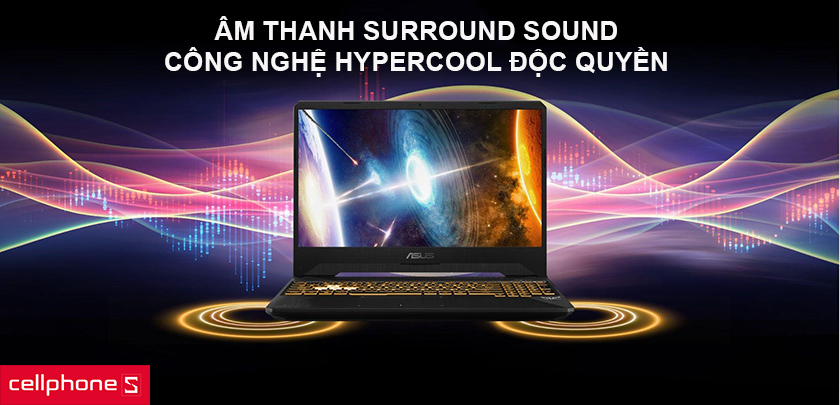 Âm thanh Surround Sound chất lượng cùng công nghệ HYPERCOOL độc quyền