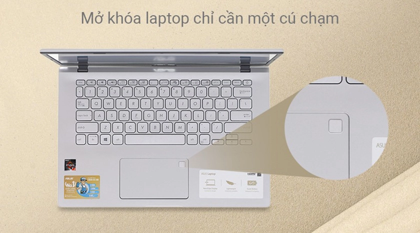 Bảo mật sinh trắc học an toàn, mở máy nhanh chóng