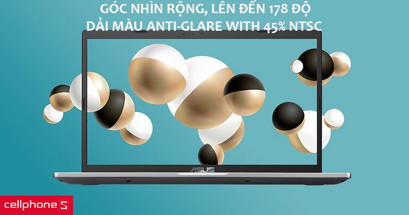 góc nhìn rộng, lên đến 178 độ